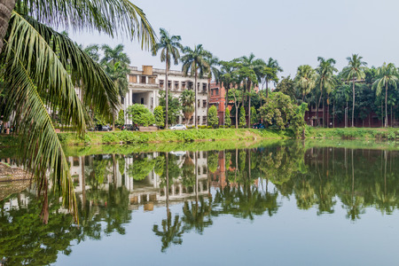View of a pod at the campus of University of Dhaka, Bangladeshのeditorial素材