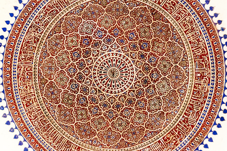 Cupola of Isa Khan Niyazi Tomb in Humayun Tomb complex in Delhi, India