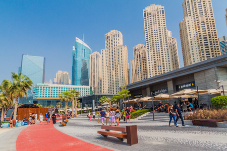 DUBAI, UAE - OCTOBER 21, 2016: Jumeirah Beach Residence in Dubai, United Arab Emiratesのeditorial素材