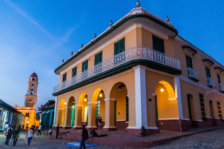 TRINIDAD, CUBA - FEB 8, 2016: View of Museo Romantico in the center of Trinidad, Cuba.のeditorial素材