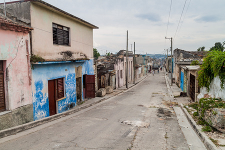 MATANZAS, CUBA - FEB 16, 2016: Street life in the center of Matanzas, Cubaのeditorial素材