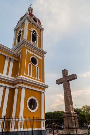 Cathderal in Granada, Nicaragua.の写真素材