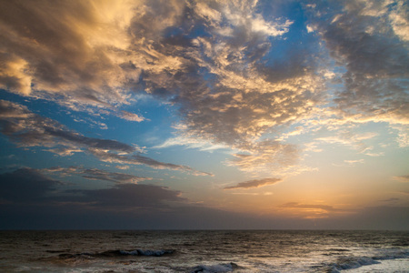 Sunset at the sea