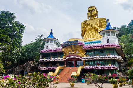 Golden Temple in Dambulla, Sri Lankaのeditorial素材