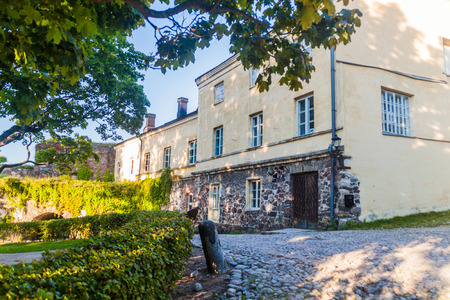 Building at Suomenlinna (Sveaborg), sea fortress island in Helsinki, Finlandの写真素材