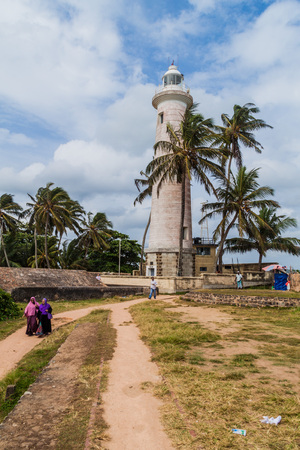 GALLE, SRI LANKA - JULY 12, 2016: Lighhouse in Galle Fort, Sri Lankaのeditorial素材