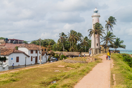 GALLE, SRI LANKA - JULY 12, 2016: Lighhouse in Galle Fort, Sri Lankaのeditorial素材