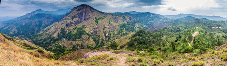 Panorama in mountains near Ella, Sri Lankaの写真素材