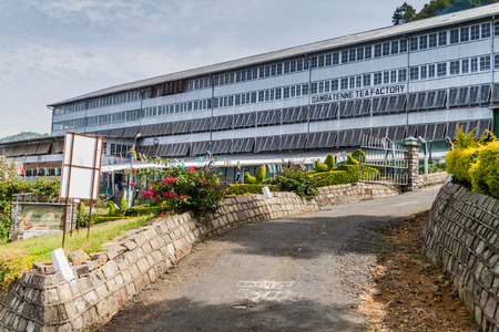 DAMBATENNE, SRI LANKA - JULY 15, 2016: View of the building of Dambatenne Tea Factory.のeditorial素材