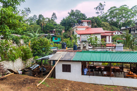 ELLA, SRI LANKA - JULY 15, 2016: View of houses in Ella village.のeditorial素材