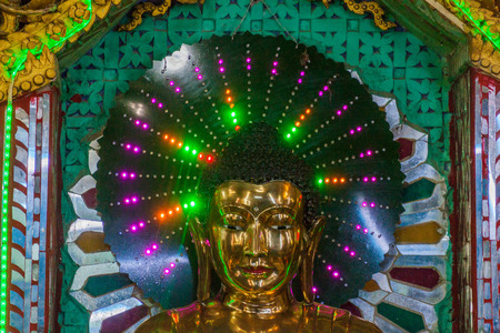 Buddha statue at Mt Popa, Myanmarのeditorial素材