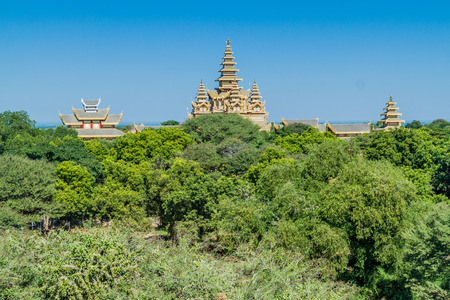 View of Bagan Golden Palace, Myanmarのeditorial素材