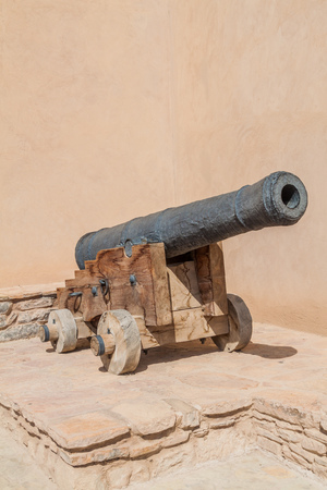 Cannon at Nizwa Fort, Omanのeditorial素材