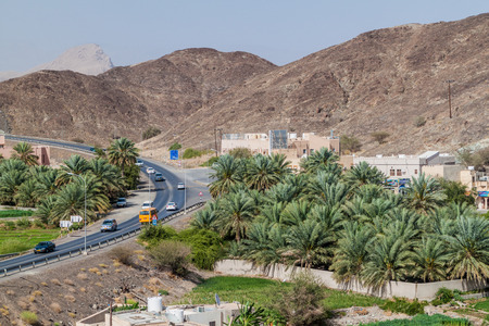 View of a road in Bahla, Omanの写真素材