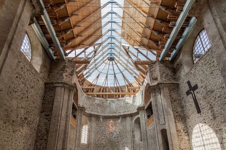 Interior of the church of Assumption in Neratov village, Czechia