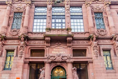 University library in Heidelberg, Germanyの写真素材