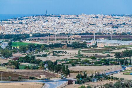 Aerial view of Malta islandの写真素材
