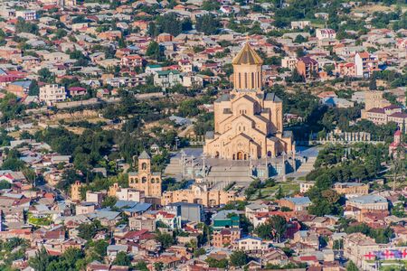 Holy Trinity Cathedral of Tbilisi, Georgiaの写真素材