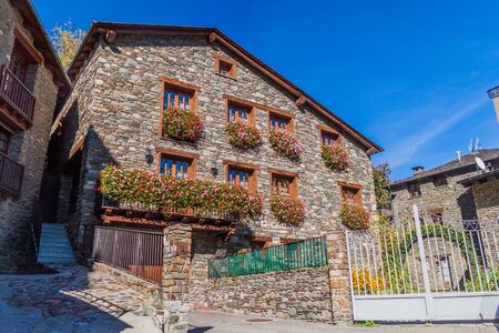 Traditional stone buildings in La Massana village, Andorra