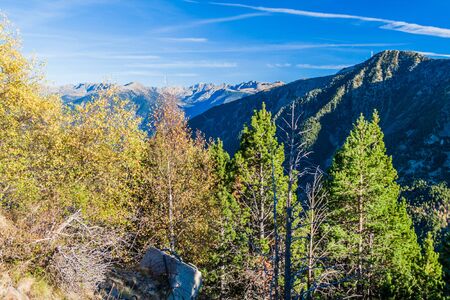 Forest and mountains in Andorra