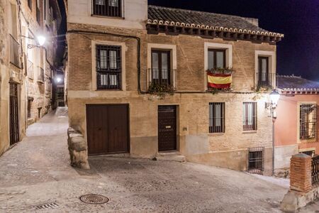 Plaza de Seco square in the old town of Toledo, Spainの写真素材