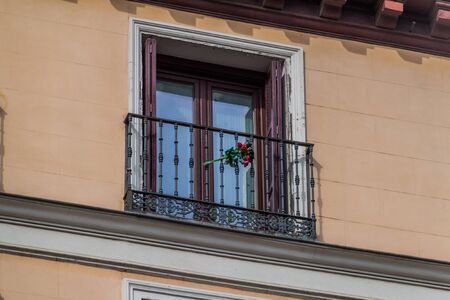 Rose commemorating the attempted regicide of Spanish King Alfonso XIII and his bride in Madrid, Spainの写真素材