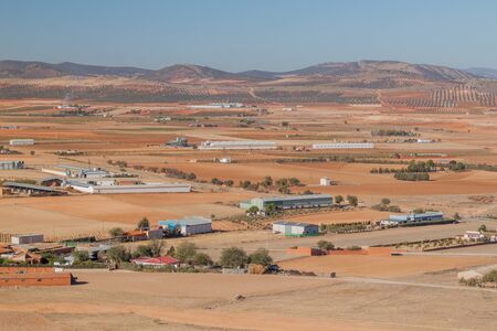 Countryside near Consuegra village, Spainの写真素材