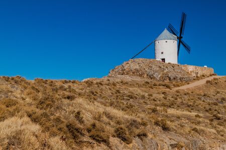 One of windmills located in Consuegra village, Spainの写真素材