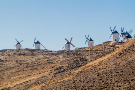 Windmills in Consuegra village, Spainの写真素材
