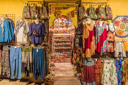 GRANADA, SPAIN - NOVEMBER 2, 2017: Souvenir store in the old town of Granada, Spainの写真素材