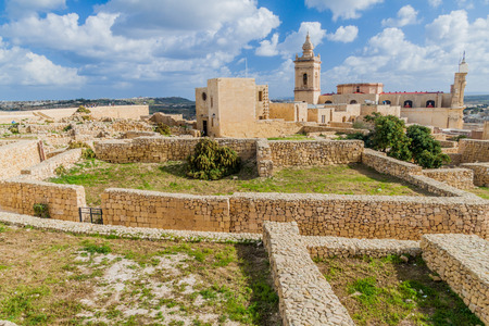 Cittadella, citadel of Victoria, Gozo Island, Maltaのeditorial素材