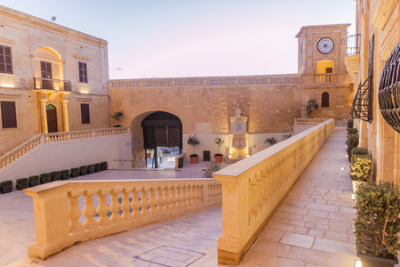 View of the Cittadella, citadel of Victoria, Gozo Island, Maltaのeditorial素材