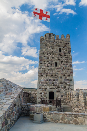 Tower of Rabati Castle fortress in Akhaltsikhe town, Georgiaのeditorial素材