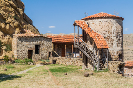 Lavra Monastery at  Davit Gareja monastic complex, Georgiaのeditorial素材