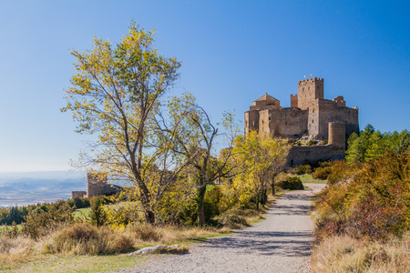 Romanesque Castle Loarre in Aragon province, Spainのeditorial素材
