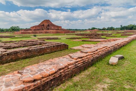 Somapuri Vihara (Somapura Mahavihara), ruins of Buddhist monastic complex in Paharpur village, Bangladeshの写真素材