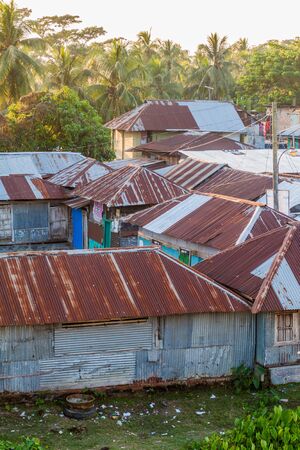 View of Morrelganj village, Bangladeshの写真素材