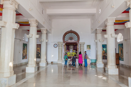SANCHI, INDIA - FEBRUARY 4, 2017: Cheitygiri Vihara (Temple) in Sanchi, Madhya Pradesh state, Indiaのeditorial素材