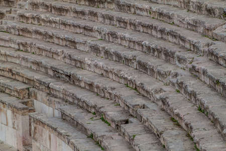 Steps of the Roman Theatre in Amman, Jordanの写真素材