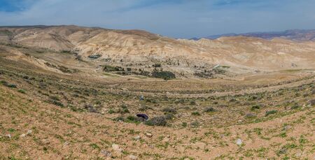 View of mountains near Shobak, Jordanの写真素材