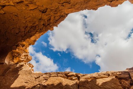 Ruins of Qasr Kharana (sometimes Harrana, al-Kharanah, Kharaneh, Kharana or Hraneh), desert castle...