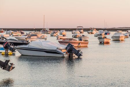 Boats in Faro Marina, Portugal.