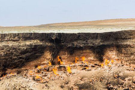 Darvaza (Derweze) gas crater (Door to Hell or Gates of Hell) in Turkmenistan