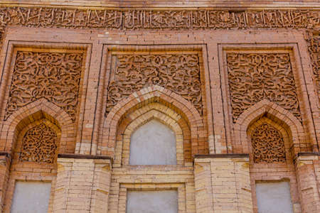 Architecture detail in the ancient Konye-Urgench, Turkmenistan.のeditorial素材