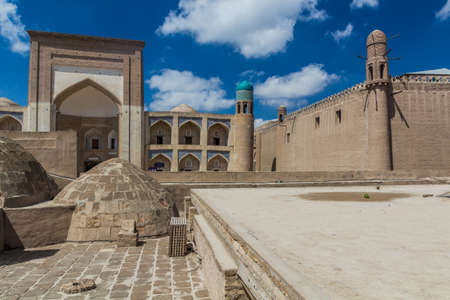 Buildings in the old town of Khiva, Uzbekistanのeditorial素材