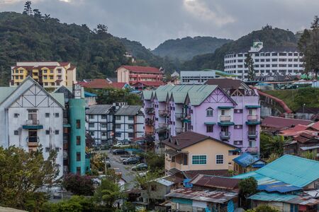 Skyline of Tanah Rata town in the Cameron Highlands, Malaysia