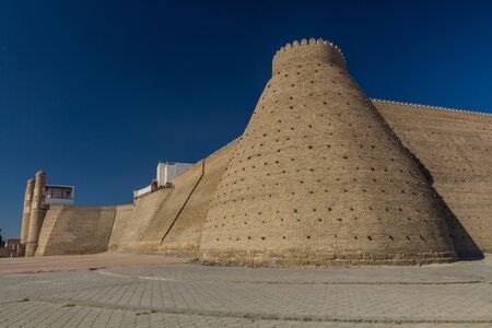 Fortification walls of the Ark of Bukhara fortress, Uzbekistan