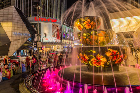 KUALA LUMPUR, MALAYSIA - MARCH 22, 2018: Pavilion Crystal Fountain in Kuala Lumpur, Malaysia.