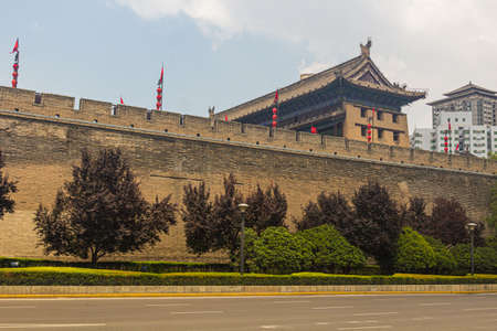 City walls of  Xi'an, Chinaのeditorial素材