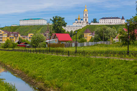 View of Tobolsk with its Kremlinr, Russiaのeditorial素材